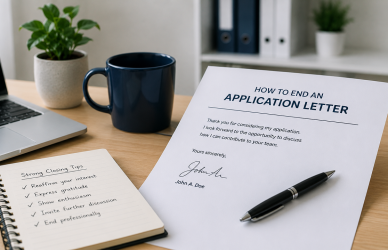 How to End an Application Letter